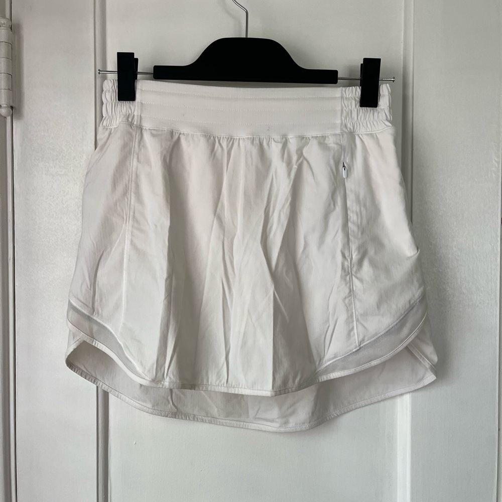Lululemon Hotty Hot White Tennis skirt